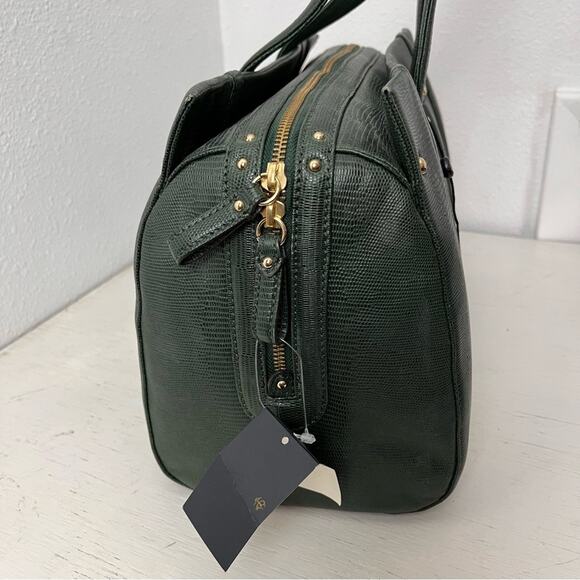 NWT Brooks Brothers green medicine bag purse - Picture 5 of 15